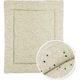 Meyco Meyco, Laufgittereinlage, Baby Rib Mini Spot Laufgittereinlage / sand melange 80 x 100 cm)
