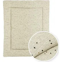 Meyco Meyco, Laufgittereinlage, Baby Rib Mini Spot Laufgittereinlage / sand melange 80 x 100 cm)