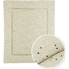 Meyco Meyco, Laufgittereinlage, Baby Rib Mini Spot Laufgittereinlage / sand melange 80 x 100 cm)