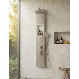 Badplaats Duschpaneel Monterra 140 x 20 cm – Aluminium-duschset