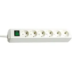 Brennenstuhl ECO-Line 6fach weiß 1,5m +Schalter