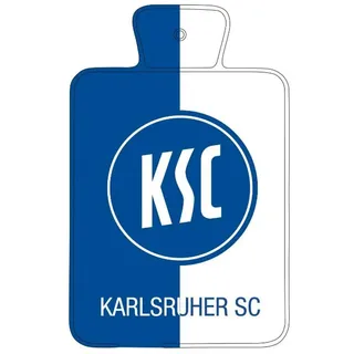 Karlsruher SC Wärmflasche "blue & white" Fassungsvermögen: 2 Liter - Material: 100% Naturkautschuk