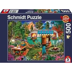 SCHMIDT SPIELE 57379 Camper-Romantik, Puzzle 500 Teile