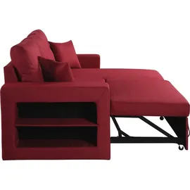 Habitat et Jardin Ecksofa axel Rot/Gelb