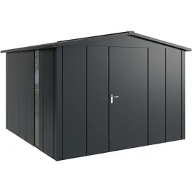 Hörmann Metall-Gerätehaus Juno JSD14 L-Sk 7016) 1-flg R F Satteldach