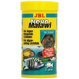 JBL NovoMalawi 30010 Alleinfutter für algenfressende Buntbarsche, Flocken, 250 ml