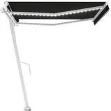 vidaXL Automatische Markise mit LED & Windsensor 400x350 cm Anthrazit