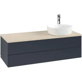 Villeroy & Boch Waschtischunterschrank 120 x 36 x 50 cm Midnight Blue Matt Lacquer