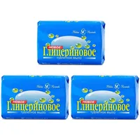 6 Stück (6 x 90g) Haushalts-Seife Kernseife mit Glycerin Laundry soap мыло Глицериновое