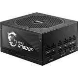 MSI MPG A750GF Netzteil, EU-Stecker, 750W, 80 Plus Gold zertifiziert, vollmodulares ATX-Netzteil, unterstützt 3x 6+2 Pin GPU, japanische 105°C-Kondensatoren, flache schwarze Kabel - 10 Jahre Garantie