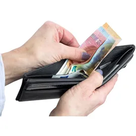 LEAS Klassische Minibörse RFID schwarz