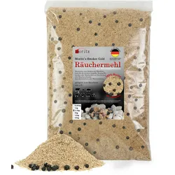 Moritz 2,5kg Räuchermehl Buche WB Wacholder fein 0,5 -1 mm