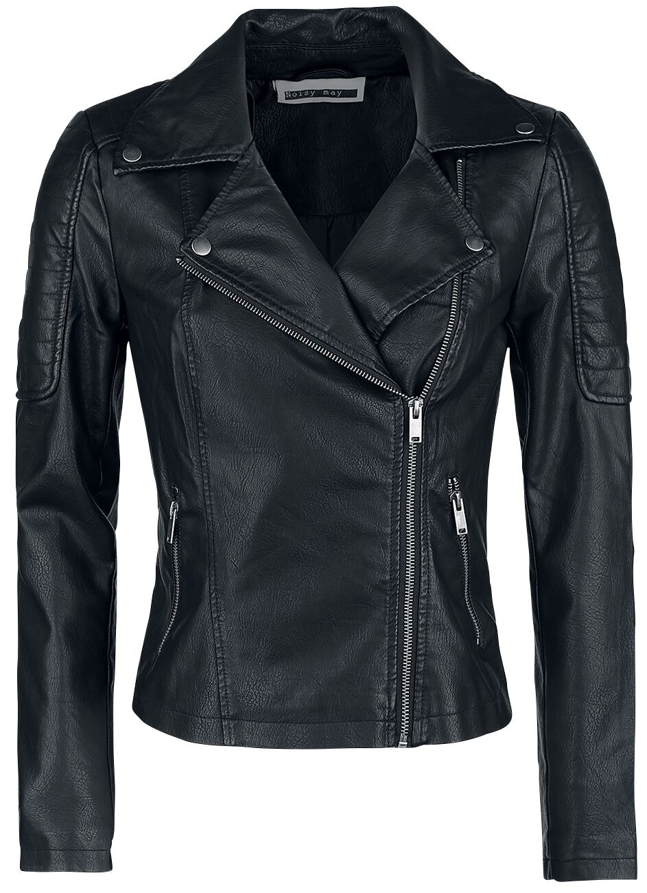 Noisy May Kunstlederjacke - NMRebel PU Jacket - XS bis XL - für Damen - Größe S - schwarz - S