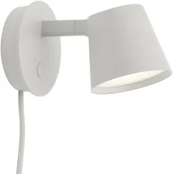 Muuto Tip LED Wandleuchte, grau