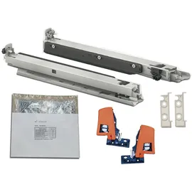 vasalat BLUM MOVENTO BLUMOTION S 760H Schubladenschienen, 350mm Bodenmontage Vollauszug 40kg, 1 Paar inkl. Kupplung und Montagezubehör-Set