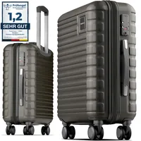Travely Premium Handgepäck Koffer 55x40x20cm - passend für Ryanair, Lufthansa, Eurowings und co. I 36L Trolley Handgepäck mit sanften Rollen und praktischem TSA Schloss, Reisekoffer