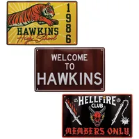 FaNaTtik Stranger Things Set mit 3 Blechschildern