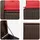 vidaXL Sofa Set 7-tlg. Braun/Rot Loungesofa