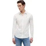Tommy Hilfiger Original Stretch Slim Fit Langarmhemd Classic White M