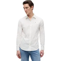 Tommy Hilfiger Original Stretch Slim Fit Langarmhemd Classic White M