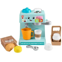 Mattel HYT00 - Fisher-Price - Kaffeemaschine – Das interaktive Barista-Spielset!