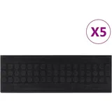 vidaXL Stufenmatte 25 x 75 cm Schwarz