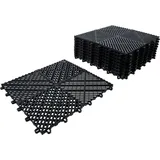 BGS Kunststoff-Fliesen-Satz Schwarz 40 x 40 cm 10 St.