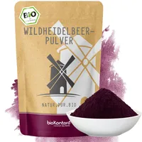 Wilde Heidelbeere bio Pulver - gefriergetrocknetes Wildheidelbeerpulver bio - EU-Landwirtschaft - Vaccinium Myrtillus - ohne Zusätze (200 g (1er Pack))