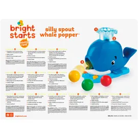 Bright Starts Silly Spout Whale Popper Blau