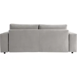 werk2 Schlafsofa WERK2 "Lima, inkl. Bettkasten, bequem, Mega Sofa: Breite 245 cm", hellgrau, B:245cm H:74cm T:102cm, 100% Polyester, Sofas, Schlafsofa, Big Sofa mit Bettfunktion und Stauraum für Krims & Krams