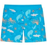 Playshoes Badeshorts Meerestiere, - Blau,Orange,türkis,Weiß,Grün - 86/92