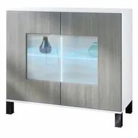Vladon Kommode, Anthrazit, 92.5x84.5x35 cm, Wohnzimmer, Kommoden & Sideboards,