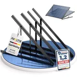 Avoltik Balkonkraftwerk Halterung 2er Set bis 114cm I Solarpanel Halterung für 2 Module I Verstellbar 0-90° I Ideal für Dach, Balkon & Boden