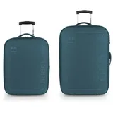Gabol Weichgepäck-Trolley -Set - 2-teilig - 61+52cm, Dehnfalte, 2 Rollen, 3 Farben grün
