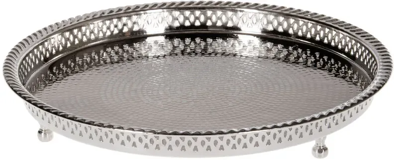 Orientalisches Tablett Silber Mahra 37cm