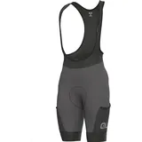 Ale Alé Herren Stones Cargo Bib kurz (Größe M, grau)