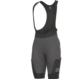 Ale Alé Herren Stones Cargo Bib kurz (Größe M, grau)