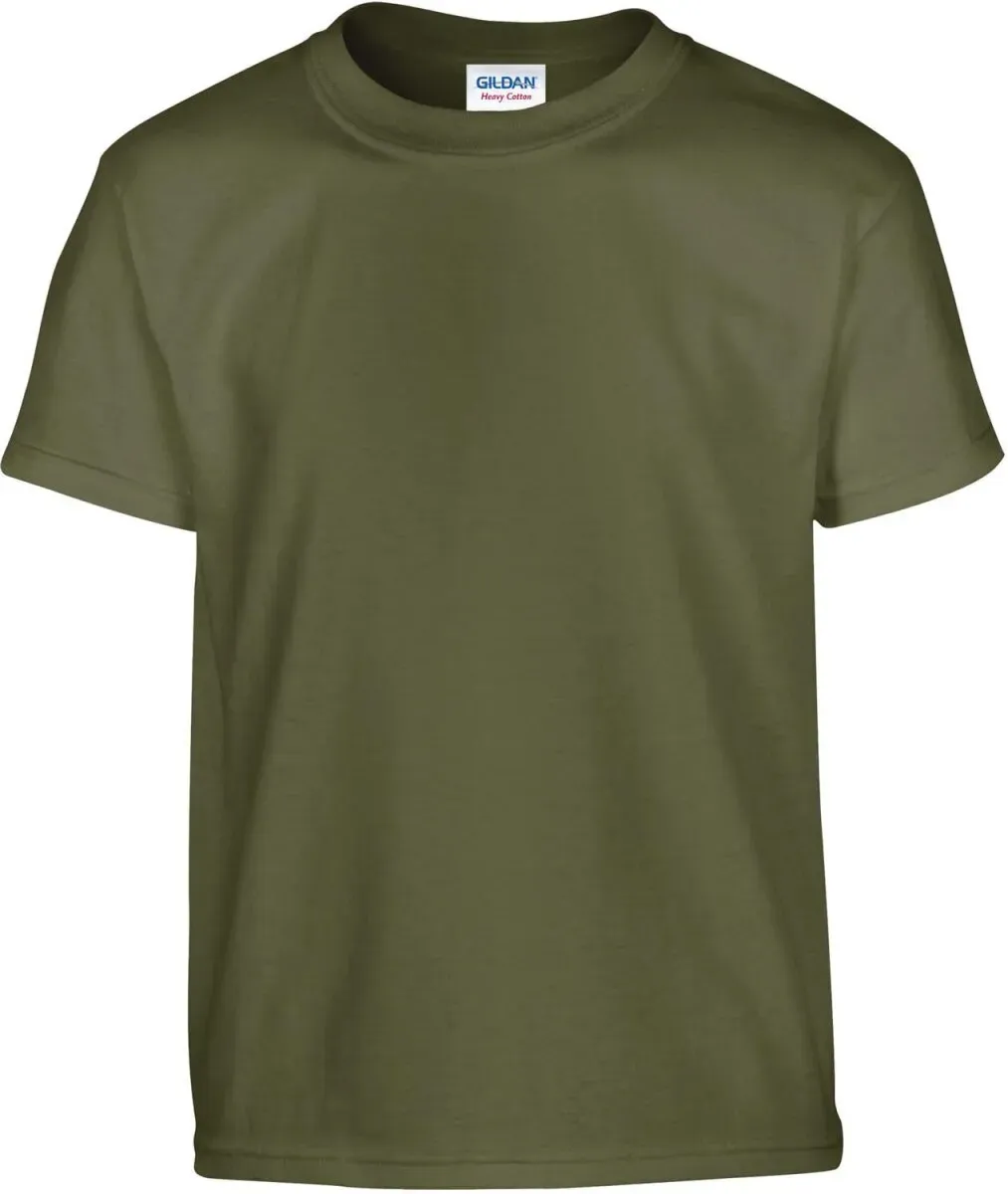Gildan Kinder Heavy Cotton Youth T-Shirt 5000B military green L (176)