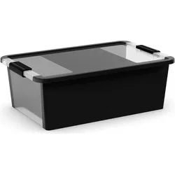 PROREGAL Mehrzweck Aufbewahrungsbehälter STORAGE mit Deckel, HxBxT 19x55x35cm, 26 Liter, Schwarz, Behälter, Box, Aufbewahrungsbehälter