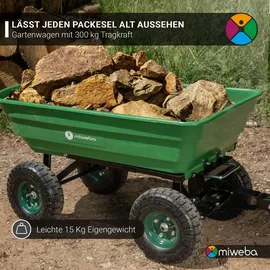 MIWEBA Dumper mit Kippfunktion und Traglast 300 kg rot