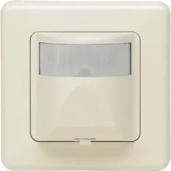 Kopp 808401012 EUROPA - INFRAcontrol R180°, Infrarot-Bewegungsmelder, 3-Draht-Gerät, max. 1.000W, Komplettgerät mit Abdeckrahmen, Farbe: cremeweiß