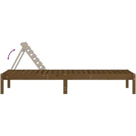 vidaXL Sonnenliege 199,5 x 60 x 74 cm Honigbraun
