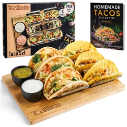 Tortillada Tortillaform Taco Halter Set/Hotdog Halterung im Set aus Edelstahl