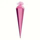 ROTH Basteltüte rosa 85 cm 6-eckig