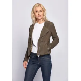 Maze Lederjacke Linden braun | grau L