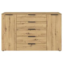 Rauch Kommode 160 x 100 x 42 cm Eiche Artisan / Graphit