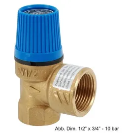 CALEFFI Membran-Sicherheitsventil 1 Zoll 6 bar