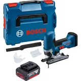 Bosch Professional Stichsäge, 18 V 125 mm Brushless + 1x Akku 4,0 Ah + L-Boxx -