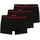 Hugo Trunk Triplet Planet Boxershorts Schwarz L 3er Pack