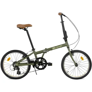 FabricBike Folding Faltrad, Aluminiumrahmen, 20 Zoll (50,8 cm), 3 Farben (Cayman Green